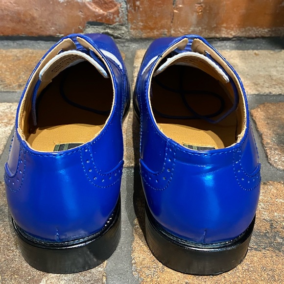 BOLANO Blue & White Wing Tips - Picture 5 of 8